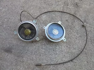 1940s 1950s Gauges Cluster - TEMP OIL AMPS FUEL - Ford GM Dodge Chevy Buick - Foto 1 di 8