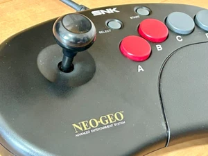 Neo Geo Controller Stick Pro Arcade Joystick AES CD NGCD CDZ Japan Tested - Picture 1 of 10