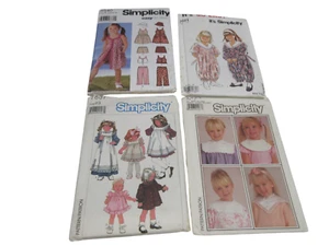 New TODDLER GIRL Sewing Pattern Simplicity 7521 79947837 5540 Uncut Sz 3-4-5-6-7 - Picture 1 of 8