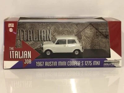 AUSTIN MINI COOPER S 1275 MK1 1967 BIANCA THE ITALIAN JOB GREENLIGHT 86551 1/43 - Immagine 1 di 4
