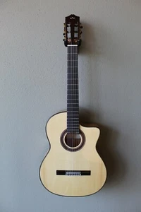 New Cordoba Iberia Series GK Studio Acoustic/Electric Flamenco Blanca Guitar - Picture 1 of 10