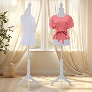 Adjustable Height Female Mannequin Dress Form Clothing Display W/Tripod Stand - Picture 1 of 7