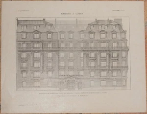 Casa Rue De Courcelles 164 Rue Demours Paris 1904 Architecture Delaage - Picture 1 of 1