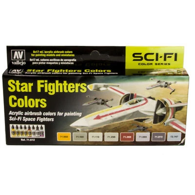 (161,76€/1l) Vallejo Model Air Set 8x 17ml Star Fighters Colors 17ml 71612 - Bild 1 von 3