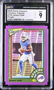 JAMES COOK 2022 Panini Classics Timeless Tributes #159 PURPLE /50 + COUPONS - Picture 1 of 2