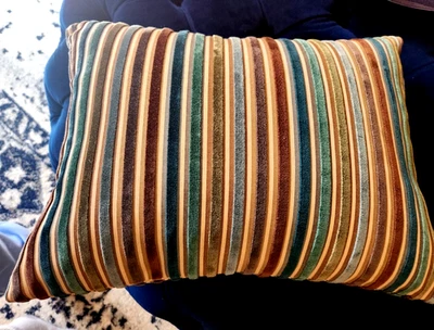 Beautiful Vintage Pier 1 Pillow Decorative Multi-color Size 18x12 - Image 1 of 4