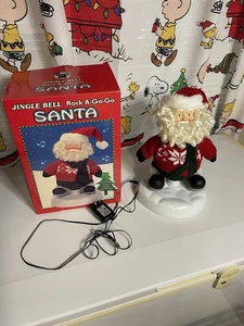 2001 Jingle Bell Rock A Go Go Santa Navidad Musical Baile 12" Probado Funciona - Imagen 1 de 8