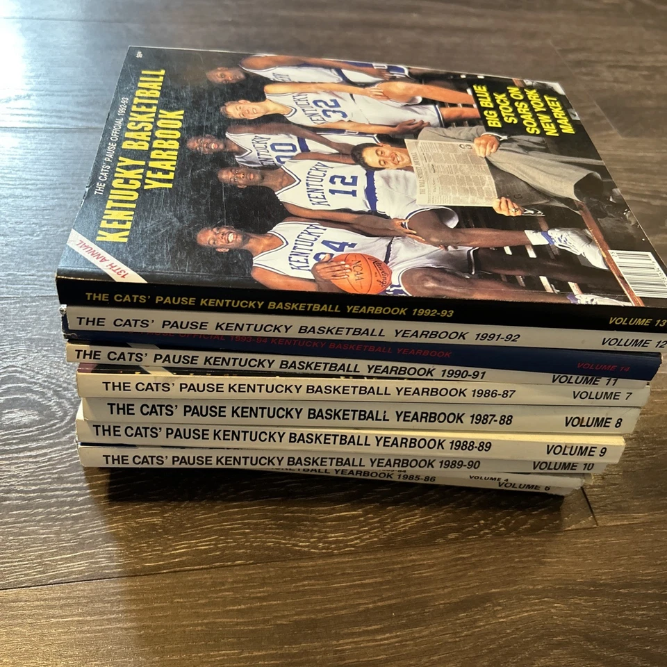 HUGE Lot Of 10 Kentucky Wildcats UK Magazines Yearbook Volumes 4 & 7-14 NCAA - Image 1 of 4