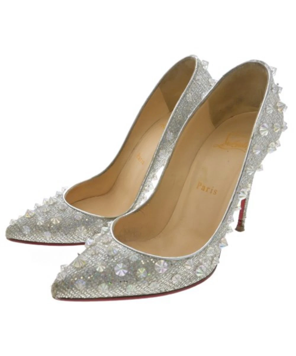 Christian Louboutin Silver Heels for Women for sale | eBay