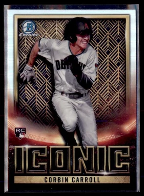 2023 Bowman Chrome Iconic Corbin Carroll Diamondbacks BI-18 RC - Image 1 of 2
