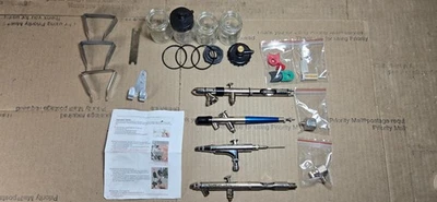 Air-Brush BUNDLE LOT IWATA HP-A JAPAN, BADGER 200NH / 155 ANTHEM USA, MAC TOOLS - Image 1 of 4