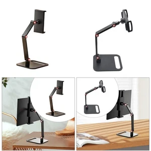 Desktop Tablet Display Stand Three Axis Adjustable Multifunctional Stable Black - Afbeelding 1 van 12