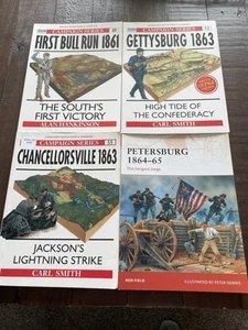 Osprey Campaign First Bull Run, Petersburg, Chancellorsville, Gettysburg x 4 PB - Bild 1 von 19