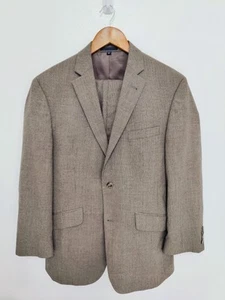 JOS A BANK 1905 TAILORED FIT SUIT 40R BROWN SUIT 34 PANTS  - Picture 1 of 9