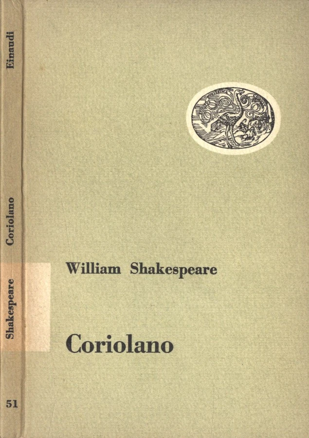 Coriolano. . William Shakespeare. 1953. . - Immagine 1 di 1