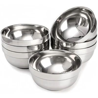 6 Pack 18/8 Stainless Steel Bowl, Double Walled Insulated Soup Bowls, 12 Oz M... - Image 1 of 4