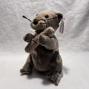 Juguete de peluche Ty Beanie Baby LUMBERJACK the Beaver Ty Beanie Babies - Imagen 1 de 3