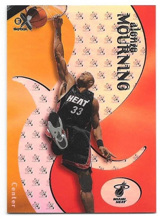 ALONZO MOURNING 1999-00 SKYBOX EX E-X 13 MIAMI HEAT CHARLOTTE HORNETS HOF - Imagem 1 de 1