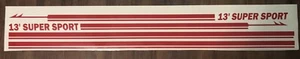 Kit de calcomanías Boston Whaler 13 Super Sport Resto barco - Imagen 1 de 3