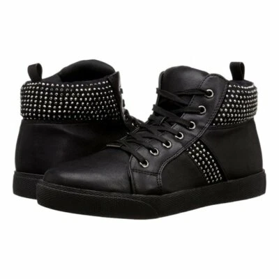 Wanted Shoes Women's Tylar Fashion Sneaker Navy 6 Studded Hi Top Limited Edition - Image 1 of 4