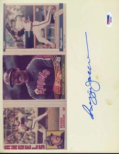Reggie Jackson Angels Psa/dna Signed Cert 8x10 Photo Authentic Autograph - Picture 1 of 1