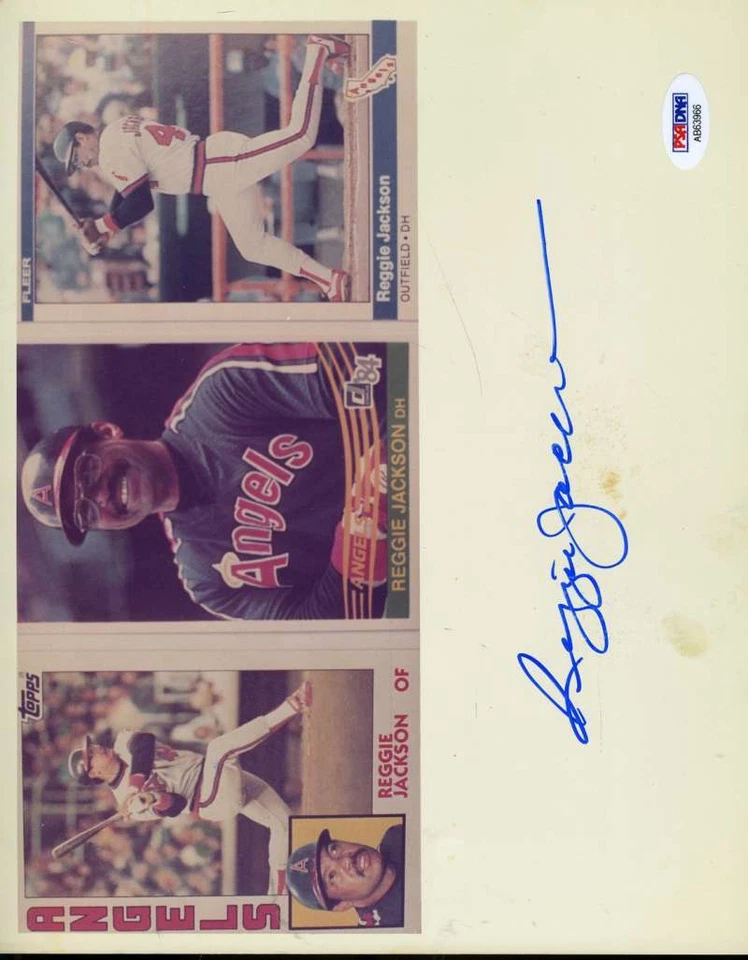 Reggie Jackson Angels Psa/dna Signed Cert 8x10 Photo Authentic Autograph - Image 1 of 1