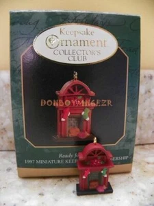 Hallmark 1997 Ready for Santa Fireplace Miniatur KOC Club Weihnachtsschmuck - Bild 1 von 2
