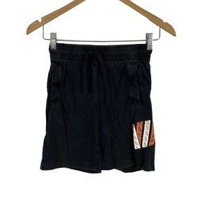 Nike Boys Black Elastic Waist Standard Fit Drawstring Athletic Shorts Size 21 - Picture 1 of 11