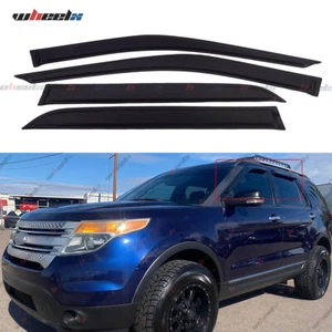 4Pcs Window Visor Guards Sun Rain Shade For Ford Explorer 2011 2012 2013-2019 - Picture 1 of 8