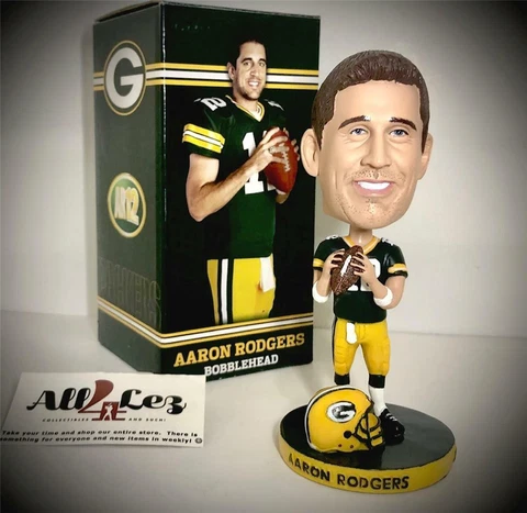 2011 GREEN BAY PACKERS AARON RODGERS "ASSOCIATED BANK EXCLUSIVE" BOBBLEHEAD Cover
