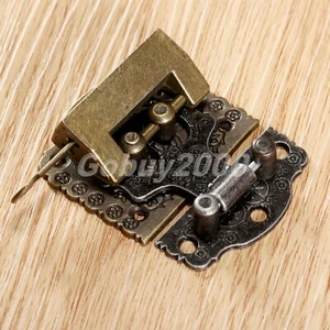 Cabinet Decorative Jewelry Box Case Latch Hasp & Antique Chinese Old Locks Hot - Picture 1 of 10