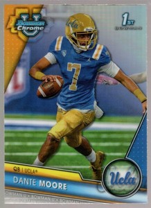 DANTE MOORE ROOKIE REFRACTOR #133 1ST RC SP 2023 BOWMAN CHROME UNIVERSITY