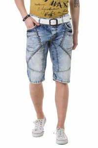 CIPO & BAXX ROLAND Short Jeans Denim CK270 W36 - Picture 1 of 6