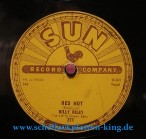 Billy Riley The Green Little Men 78 RPM SUN / Red Hot & Pearly Lee (KA36_2022) - Picture 1 of 3