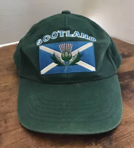 Glen Appin of Scotland Flag & Thistle Hat Ball Cap Unisex Green Adjustable - Picture 1 of 4