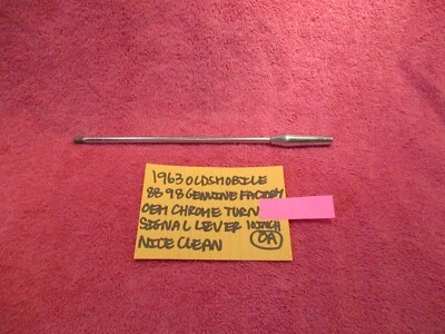 1963 OLDSMOBILE 88 98 GM FACTORY OEM CHROME TURN SIGNAL LEVER FREE SHIPPING - Image 1 of 4