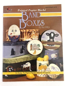 Cajas de cinta de papel maché pintado Kay Riley 14 proyectos fáciles de pintar 1995 - Imagen 1 de 8