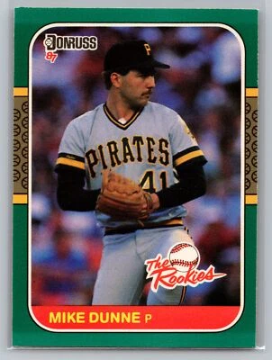 1987 Donruss The Rookies #38 Mike Dunne Pittsburgh Pirates - Image 1 of 2