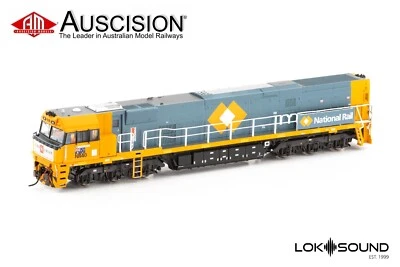 Auscision(NR-36S) NR40 National Rail with The Ghan Logo-Orange/Grey-HO Scale DCC - Image 1 of 2