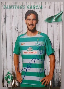 Werder Bremen Autogrammkarte Santiago Garcia Saison 2016/2017 Faksimile #FP273 - Bild 1 von 2