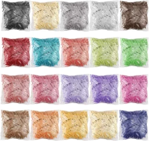 20Pack 14Oz/400G Multicolored Raffia Paper Crinkle Confetti Shredded Shreds for - Picture 1 of 7