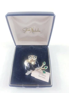 Vintage Simon Nicholas PANDA BEAR Brooch With Original Box. 1981(RARE) - Picture 1 of 12