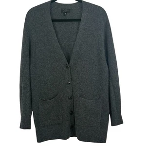rag & bone Cardigan Sweater Women's XS Oversized 100% Cashmere Gray - Picture 1 of 12