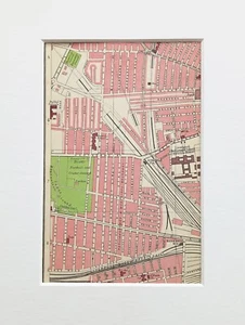 Vintage 1940s Liverpool Map - Mounted - Bootle, Kirkdale, Derby Park (14) - Picture 1 of 1