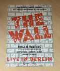 ORIGINAL THE WALL LIVE BERLIN ROGER WATERS PINK FLOYD MAGAZINE PROMO ADVERT 1990