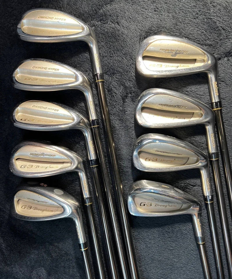 Juego de Hierro DAIWA G3 Brougham Diamond Hyper Kick Royal Lite L Flex Grafito - ¡RARO! Foto 1 de 4