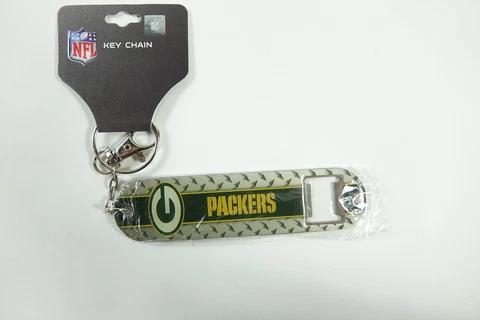 NFL Green Bay Packers Keychain Bottle Opener Cover