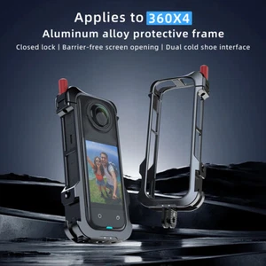 Für Insta360 X4 Metall Schutzrahmen verlängerte Blende Sport Kamera Zubehör - Bild 1 von 10