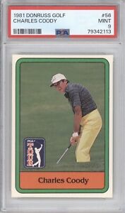 CHARLES COODY PSA 9 1981 DONRUSS GOLF #56 2113