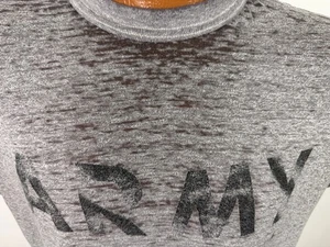 Vintage ARMY Shirt Large Paper-Thin Burnout Worn Physical Fitness Single-Stitch - Picture 1 of 19